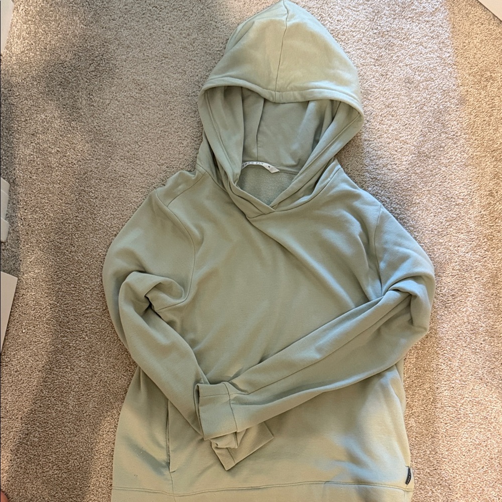 Free fly Light Sage Green Hooded Pullover Sweatshirt